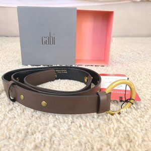 SPECIAL PRICE - NWT premium brand Cabi - RING BROWN BELT - size M - value $76